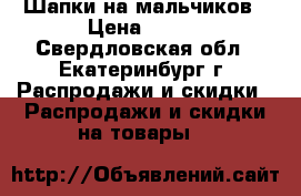 Шапки на мальчиков › Цена ­ 100 - Свердловская обл., Екатеринбург г. Распродажи и скидки » Распродажи и скидки на товары   